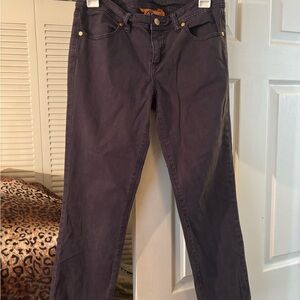 Tory Burch Women's Straight Leg Jeans - Dark Gray